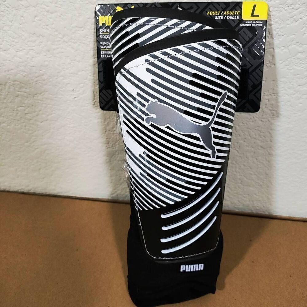 Puma Adult Strike Shinguard and Ankle Socks -S